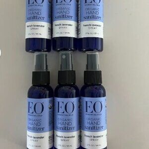 EO Organic Hand Sanitizer Spray-French Lavender-Travel Size PACK OF 6 Retail $48
